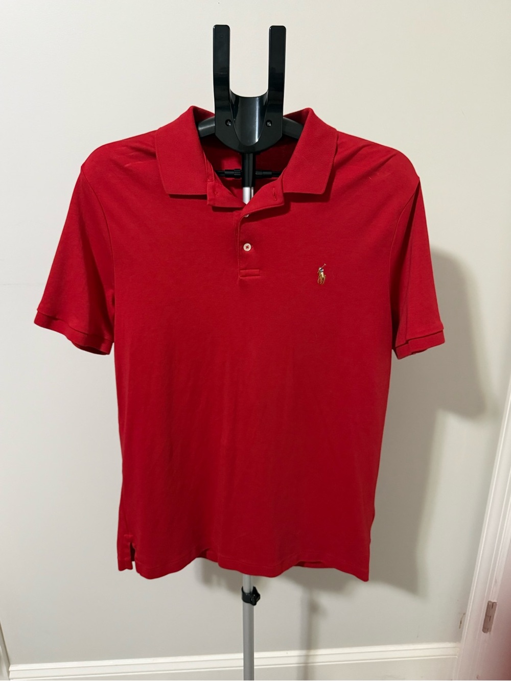 Men’s Ralph Lauren Red Short-Sleeve Polo Shirt size Medium